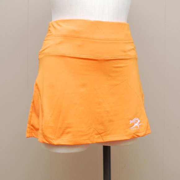 Jiggy Skirts Women's Active Workout Skorts in Orange - Picture 1 of 8